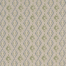 Dacca Blue/Green Fabric by James Hare 