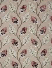 Portobello Flower Fuchsia Fabric by James Hare
