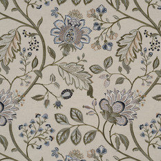 Shalimar Blue/Green Fabric by James Hare 
