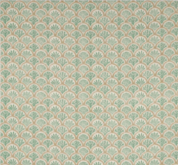 Coralli Aqua/Beige Fabric by Jane Churchill