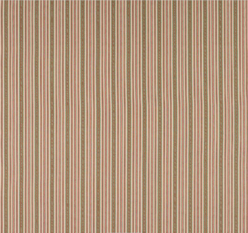 Ivo Stripe Red/Green Fabric by Jane Churchill