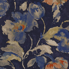 Beatrice Midnight Wallpaper by Jane Churchill 