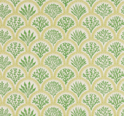 Coralli Green Wallpaper by Jane Churchill