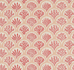 Coralli Pink/Red Wallpaper by Jane Churchill