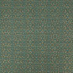 Geometric Silk Teal Wallpaper by Jane Churchill
