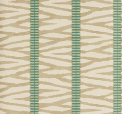Wilder Taupe/Aqua Wallpaper by Jane Churchill