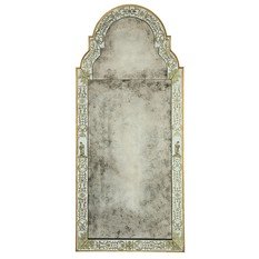 Queen Anne Antique Silver Rectangular Mirror by Julian Chichester 