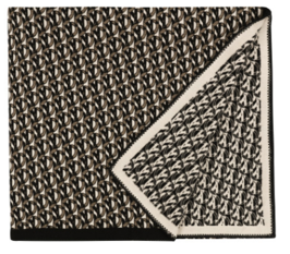 Monogram Throw Monochrome by Kirkby Design