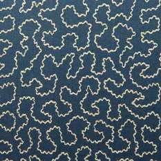 Wiggle Regal Blue Fabric by Linwood