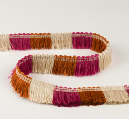 Lisette Fuchsia/Terracotta Trimming by Manuel Canovas