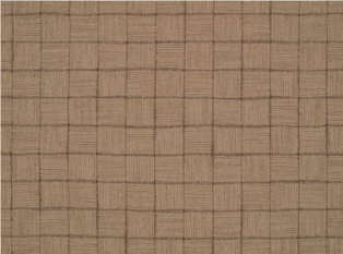 Crosshatch Check Moccasin Fabric by Mark Alexander 