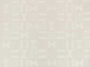 Folk White Sand Fabric by Mark Alexander 