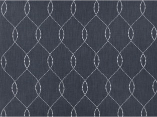 Ogee Indigo Fabric by Mark Alexander 