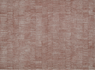 Woodcut Burnt Orange Fabric by Mark Alexander 