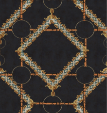 Decorative Harness Anthracite Wallpaper by Mind the Gap