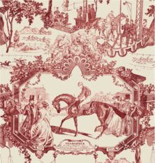 Grand Prix Smokey Red Wallpaper by Mind the Gap