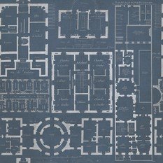 Chateau Blue Wallpaper by Mind The Gap 