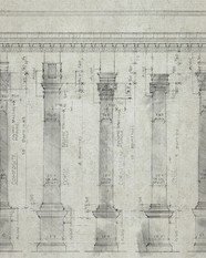 Colonnade Sand Wallpaper by Mind The Gap