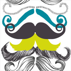 Different Moustaches Wallpaper by Mind The Gap 