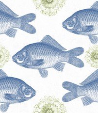 Fish Blue Wallpaper by Mind The Gap 