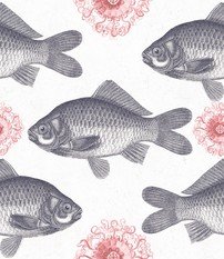 Fish Neutral Wallpaper by Mind The Gap 
