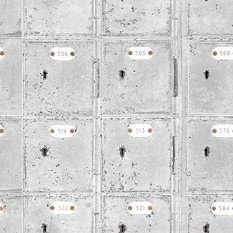 Locker Room White Wallpaper by Mind The Gap 