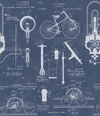 Patents Blue Wallpaper by Mind The Gap 