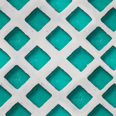 Turquoise Patch Wallpaper by Mind The Gap 