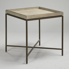 Collins Side Table - Chalk Shagreen by Robert Langford 