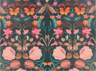 Bonita Matte Wallcovering Rosa by Temperley London x Romo
