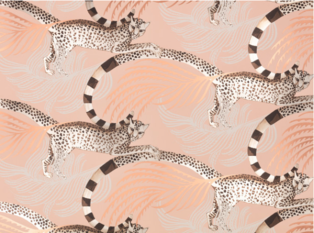 Delilah Wallcovering Boudoir by Temperley London x Romo