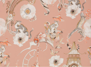 Euphoria Wallcovering Boudoir by Temperley London x Romo