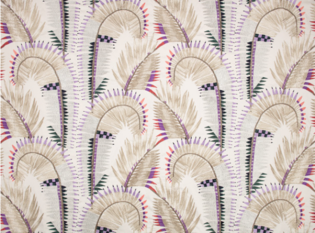 Farrah Lilac Ash Fabric by Temperley London x Romo