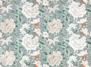 Lavinia Blue Haze Fabric by Temperley London x Romo