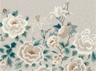 Lavinia Mural Porcelain by Temperley London x Romo