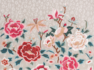 Lavinia Panel Rosa Fabric by Temperley London x Romo