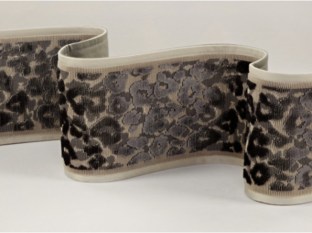 Leopard Velvet Braid Flint by Temperley London x Romo