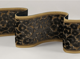 Leopard Velvet Braid Olivette by Temperley London x Romo