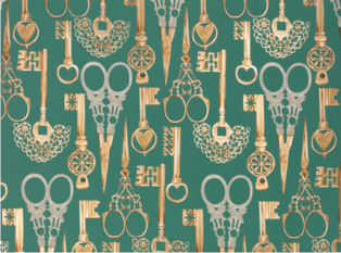 Roxanne Wallcovering Jade by Temperley London x Romo