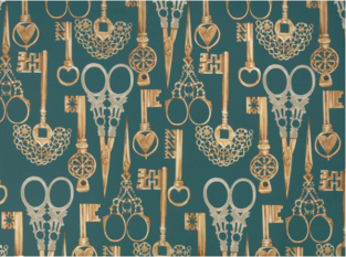 Roxanne Wallcovering Peacock by Temperley London x Romo