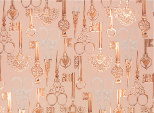 Roxanne Wallcovering Powder Room by Temperley London x Romo