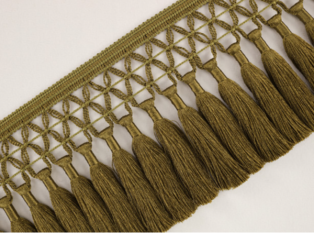 Trellis Fringe Olivette by Temperley London x Romo