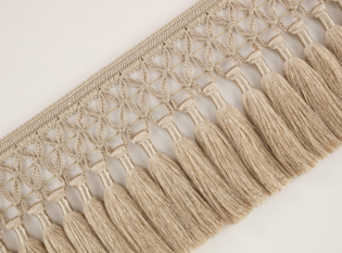 Trellis Fringe Pale Gold by Temperley London x Romo