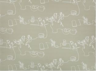 Tabletop Lichen Fabric by Villa Nova 