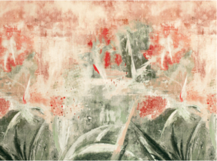 Hothouse Hibiscus Fabric by Villa Nova 