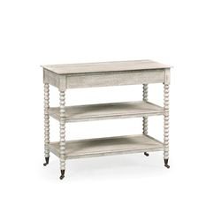 Tormarton Washed Acacia End Table by William Yeoward